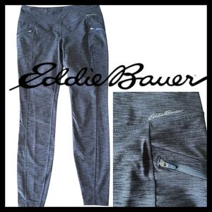 Eddie Bauer Navy/Black Variegated Leggings (M)